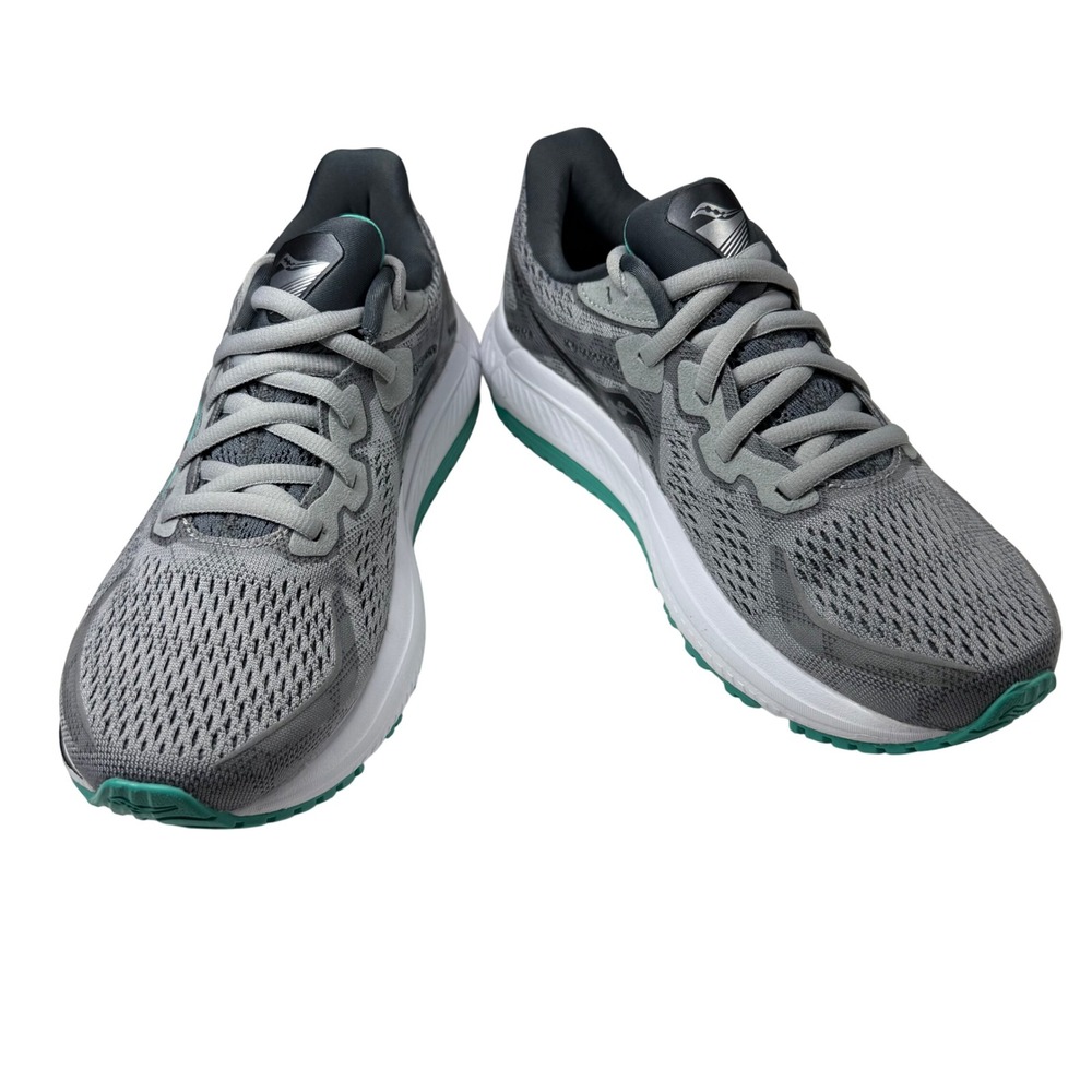 Saucony Omni 20 Running Shoes Womens 7 Alloy Jade Grey Stability S10681-20 $130